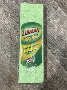 Genuine Libman Big Gator Mop Head 1 Refill Sponge #03961 Green Super Absorbant